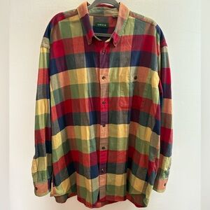 Orvis plaid Flannel Button Down Shirt XXL